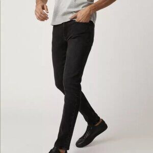 DSTLD Men's Skinny Jeans Jet Black Size 32x30